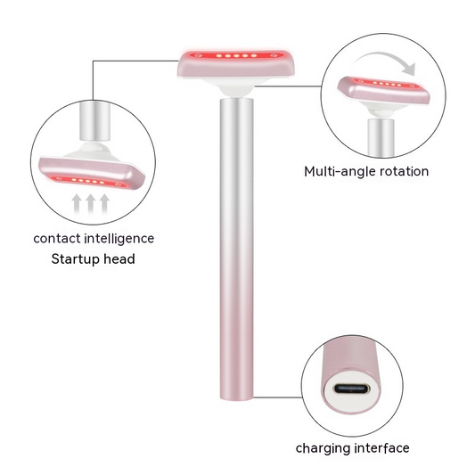 Novarrent™ 4-in-1 Radiant Renewal Facial Wand (Red Light & Microcurrent Therapy)